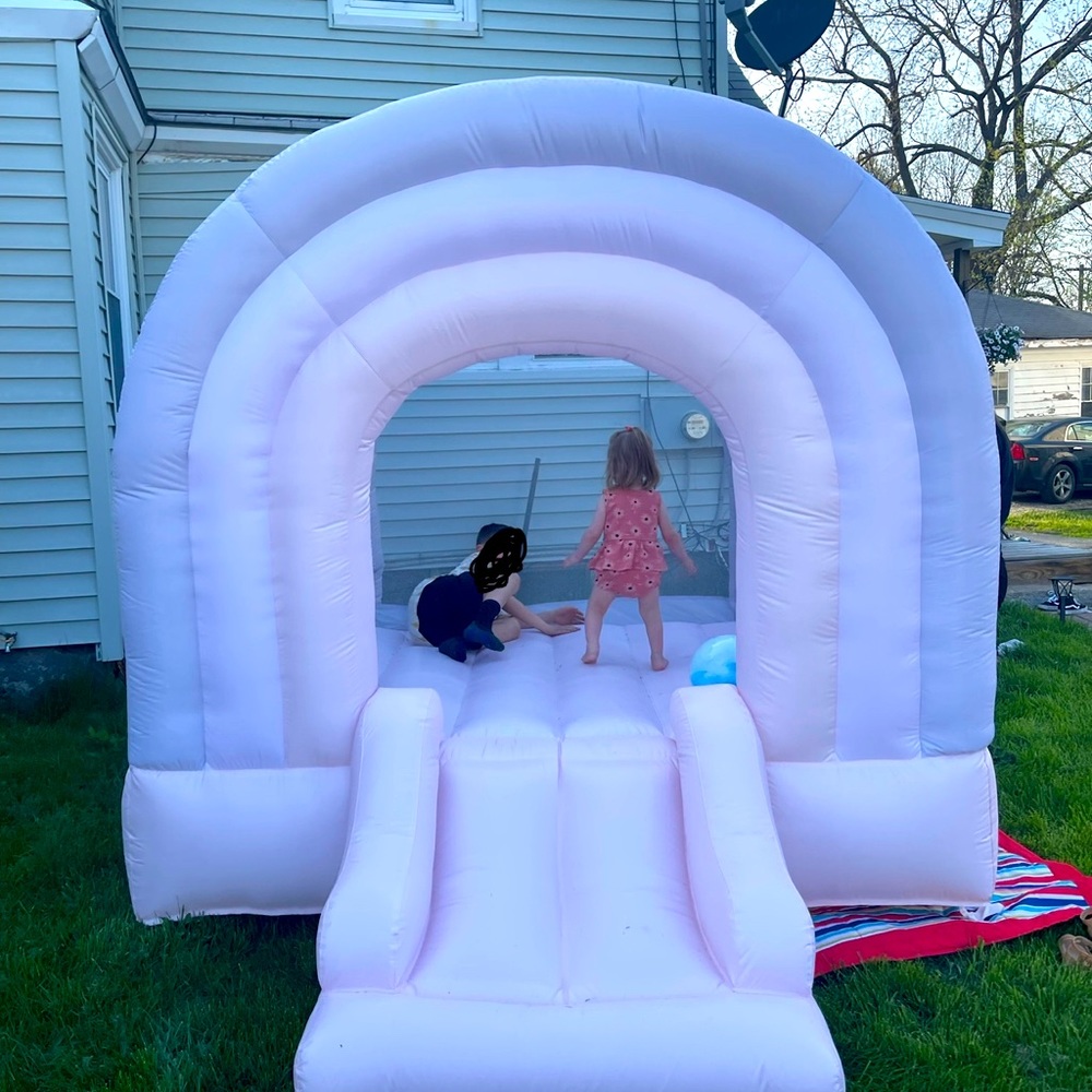 Pastel bounce house